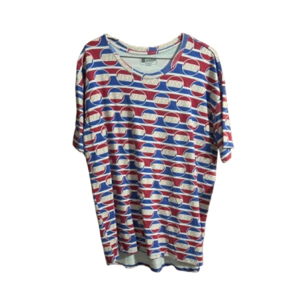 #364 NWT Lularoe Patrick T USA red white blue